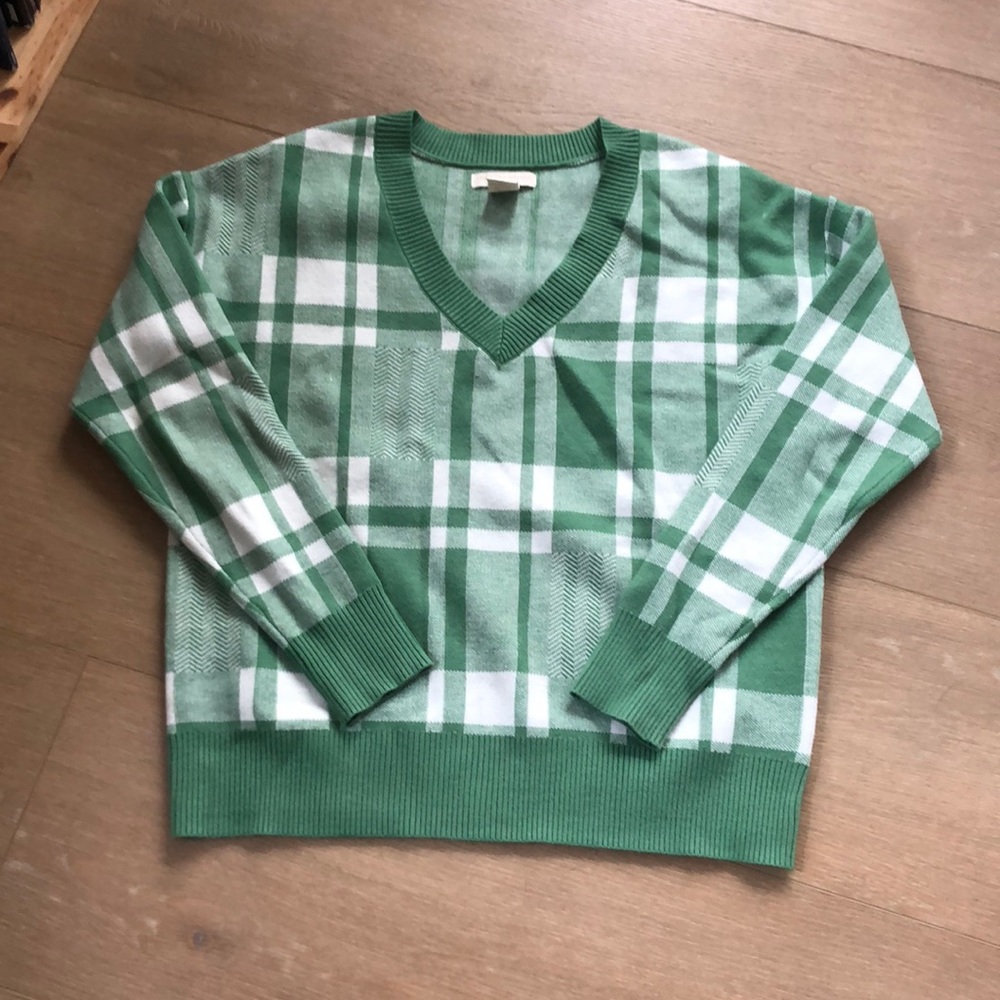 Plaid sweater